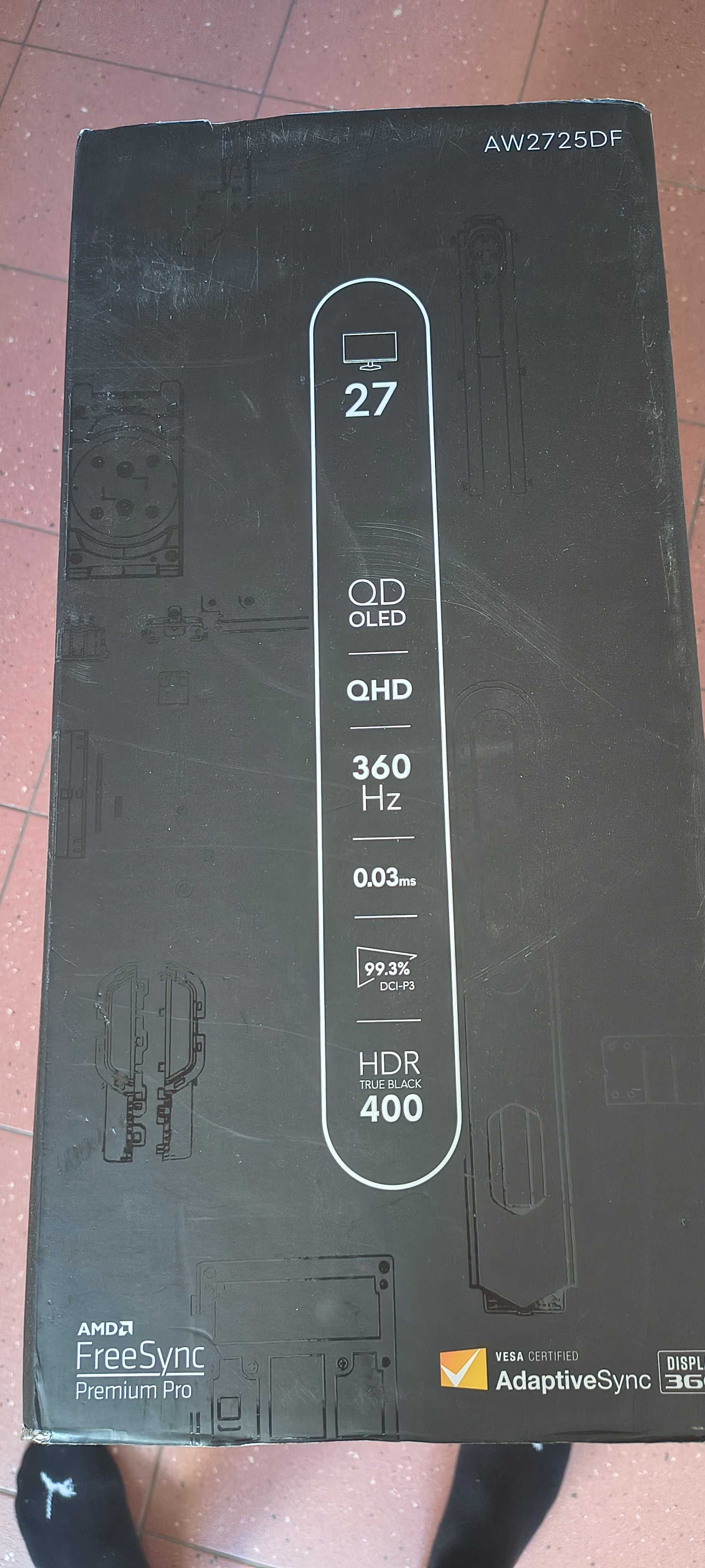 QD-OLED Alienware AW2725DF 1400p 360hz 27" 0.03ms