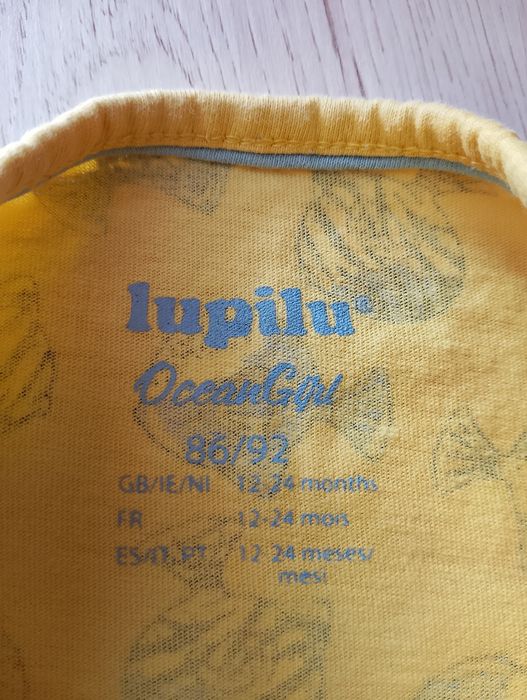 Koszulka t-shirt ryby 86 / 92 lupilu