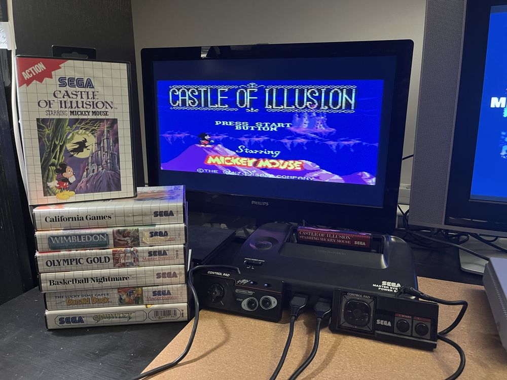 Sega Master System II BOX + zestaw gier