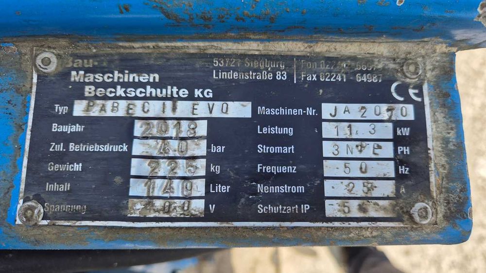 Agregat tynkarski do mechanicznego nakładania tynków 18r mieszarka