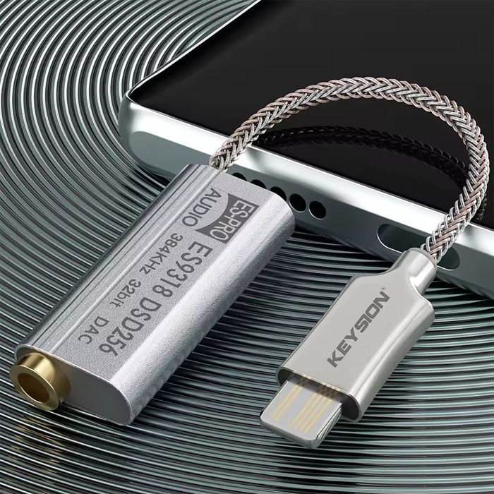 Keysion es9318 dsd256 amplificador de fone de ouvido hifi dac usb tipo