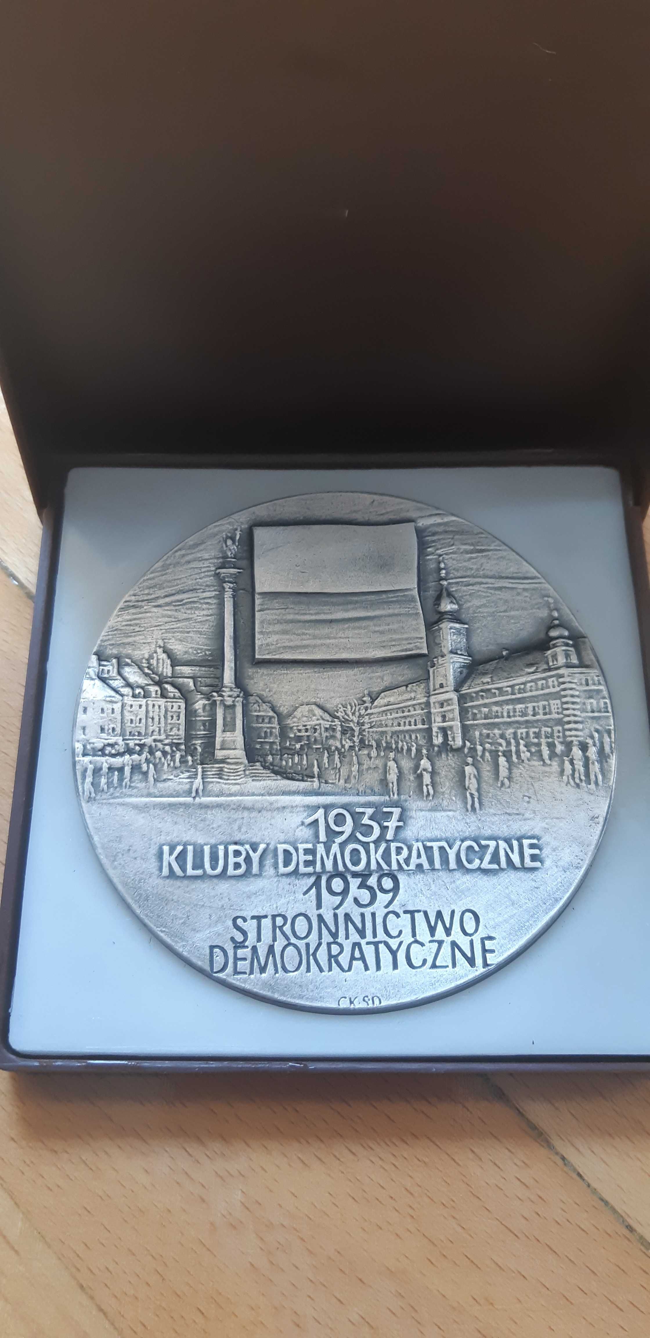 medal Kluby Demokratyczne Stronnictwo Demokratyczne-średnica 7cm