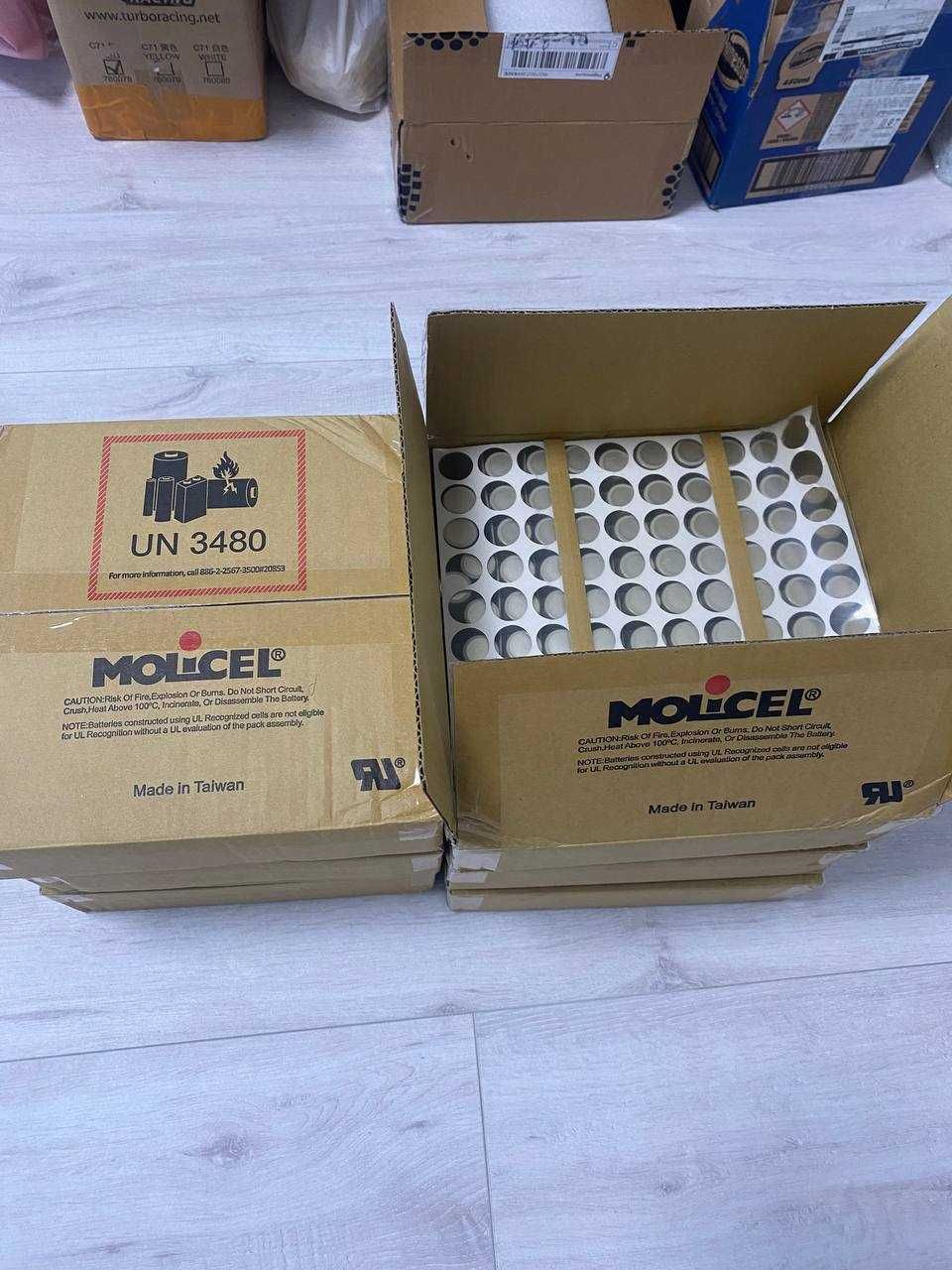 Акумулятори Molicel INR-21700-P42А 4200mAh 45A в наявності