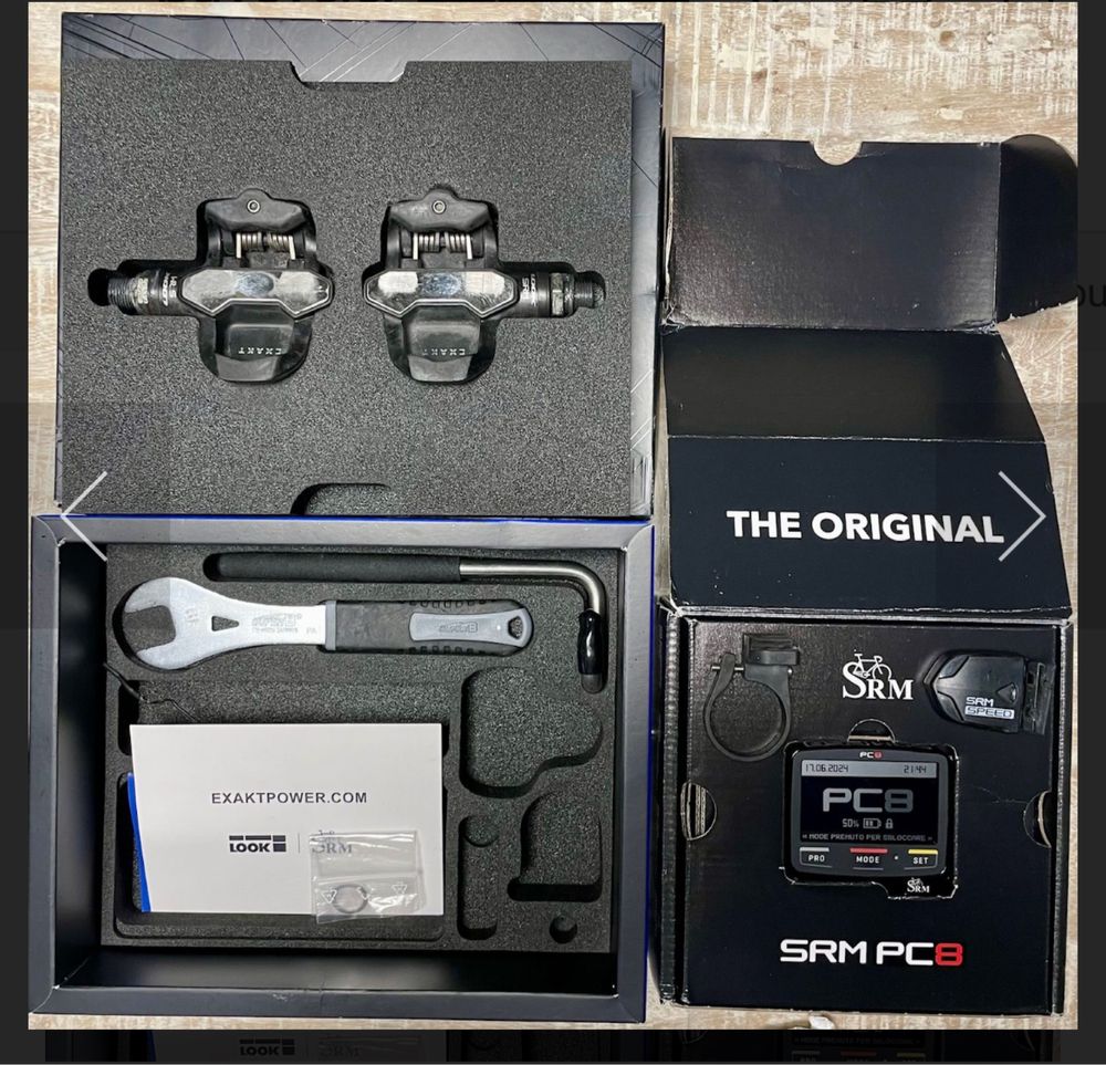 Pedały SRM LOOK EXACT Dual + komputer SRM PC8