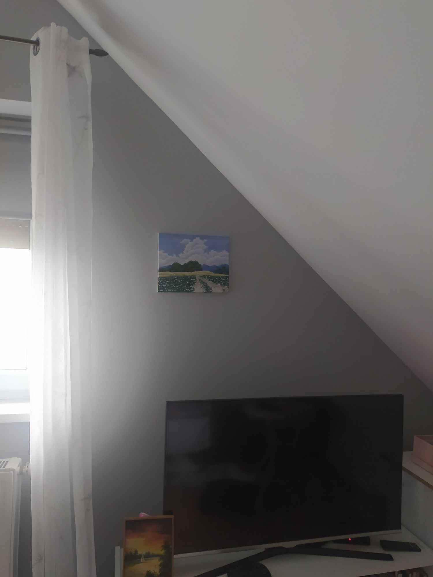 obraz akryl akrylowy pejzaż krajobraz łąka