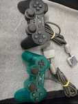 Kontroler Zielony DualShock SONY PS1 Black SCPH-1200 Pad Unikat