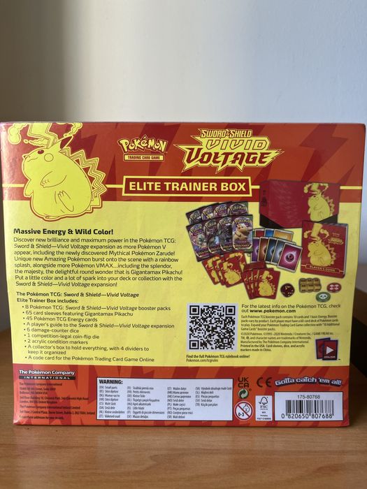Vivid Voltage Elite trainer box Pokemon