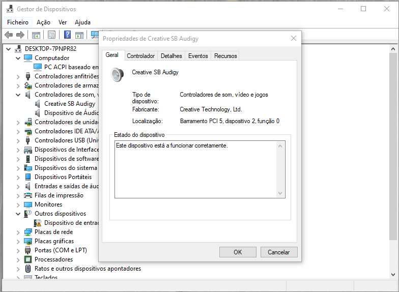PC Desktop Core II; Gforce 9800 GTX; Creative AUDIGY