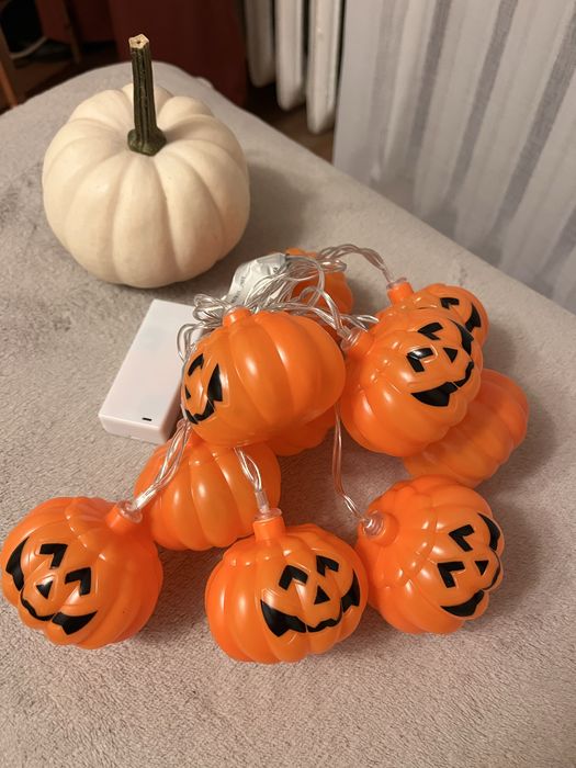 Nowe lampki dynie halloween