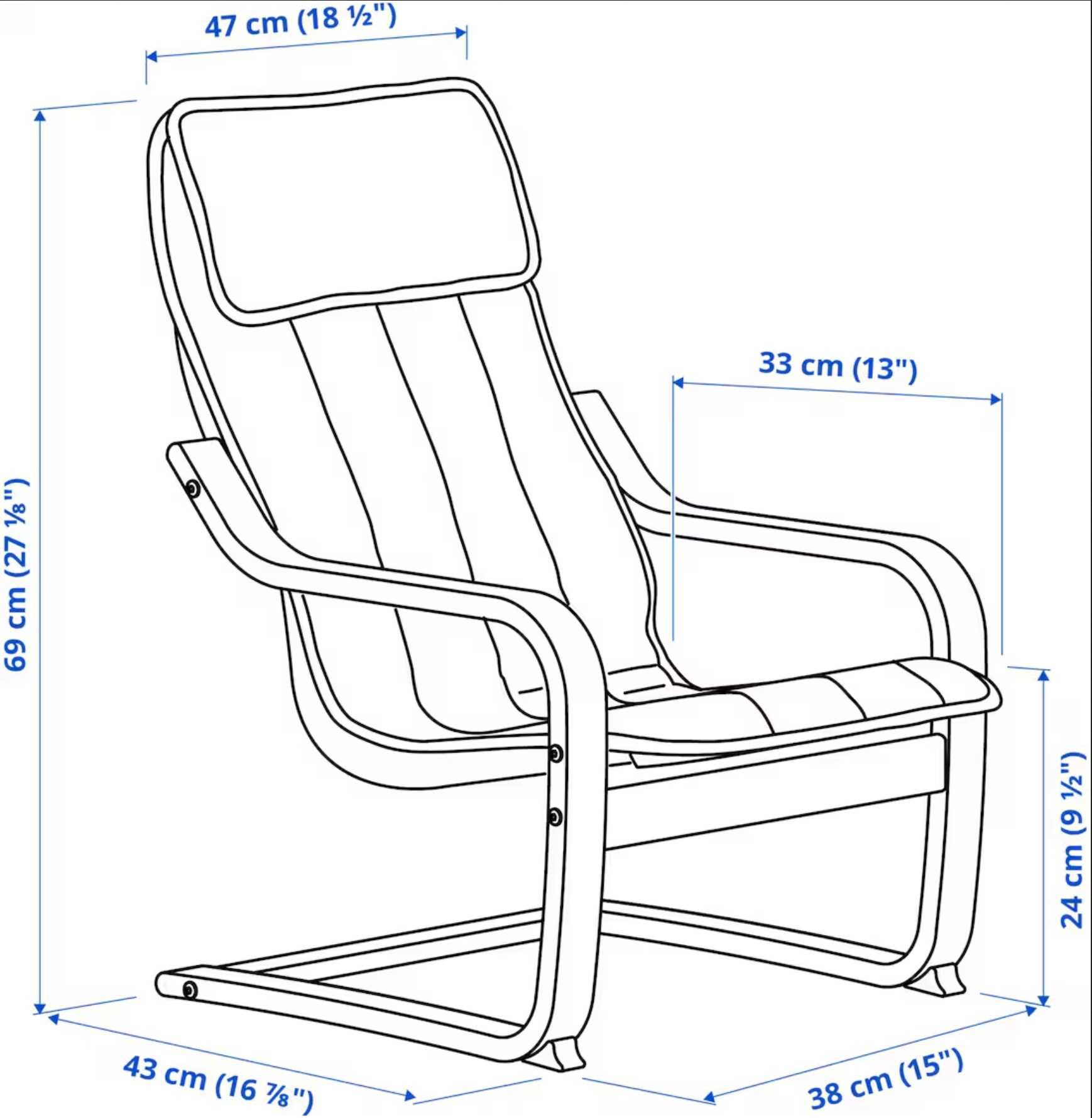 Fotel Poang dla dziecka IKEA