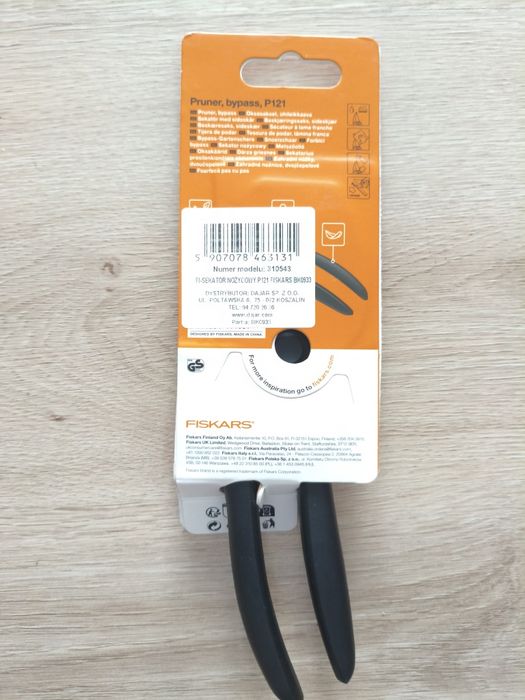 Nowy sekator ręczny ogrodowy do gałęzi Fiskars 18 mm nożyce