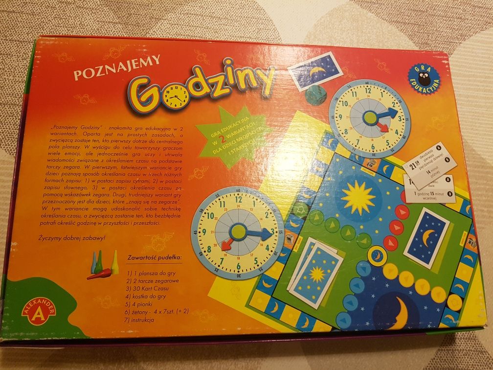 Gra edukacyjna Poznajemy godziny