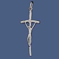 Krzyżyk srebrny papieski
