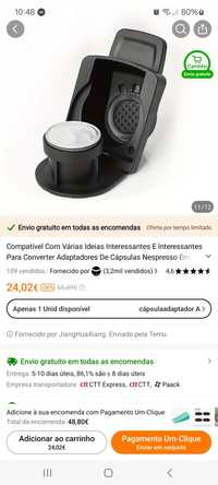 Adaptador de cápsulas Nespresso para Dolce Gusto