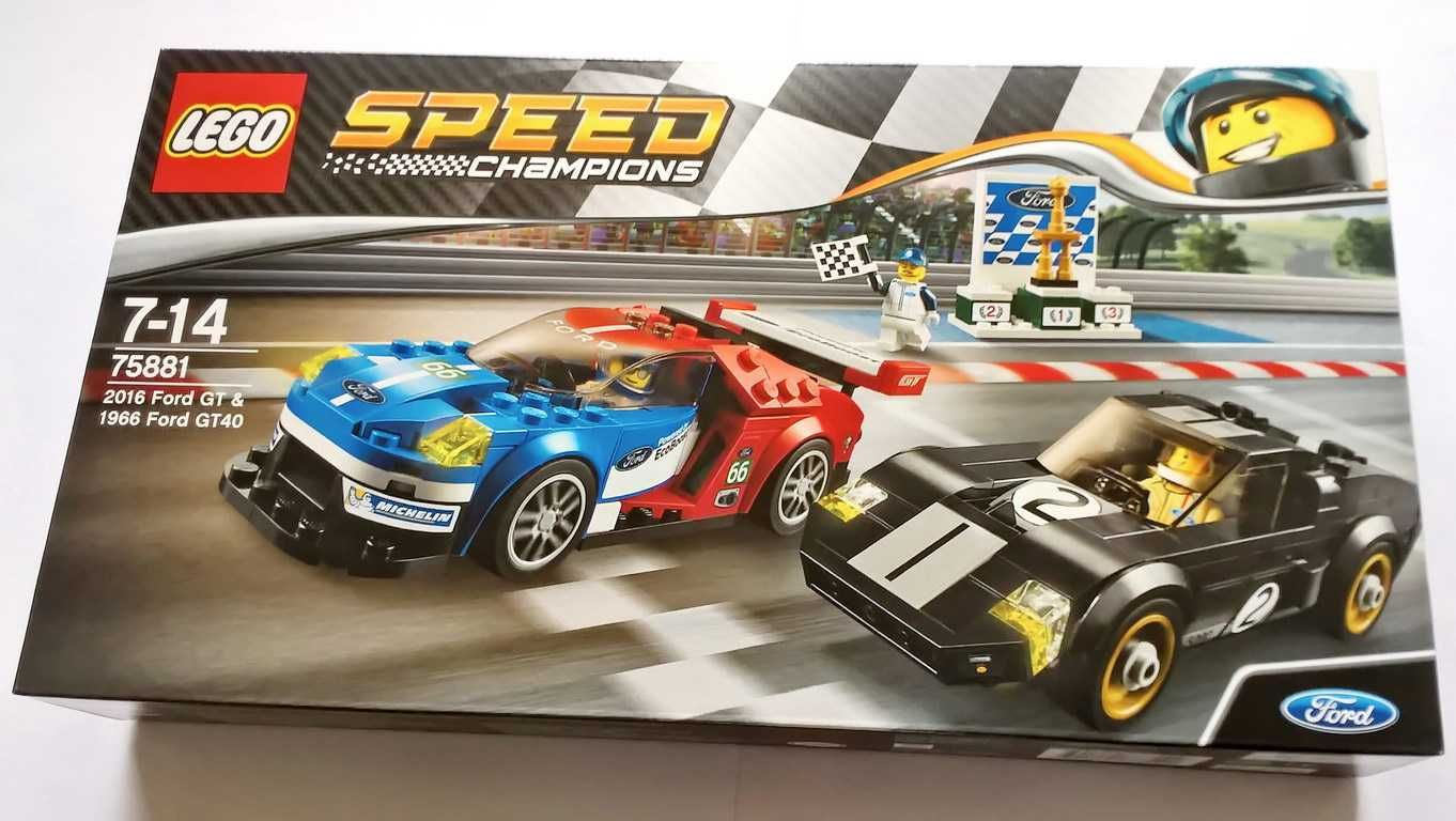 LEGO 75881 Speed Champions 2016 Ford GT & 1966 Ford GT40 selado