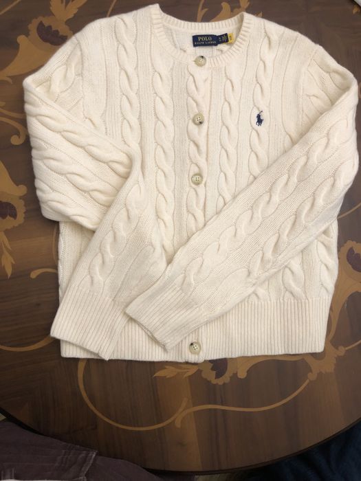 Кардиган бежевий Ralph Lauren шерсть+кашемір. Оригінал