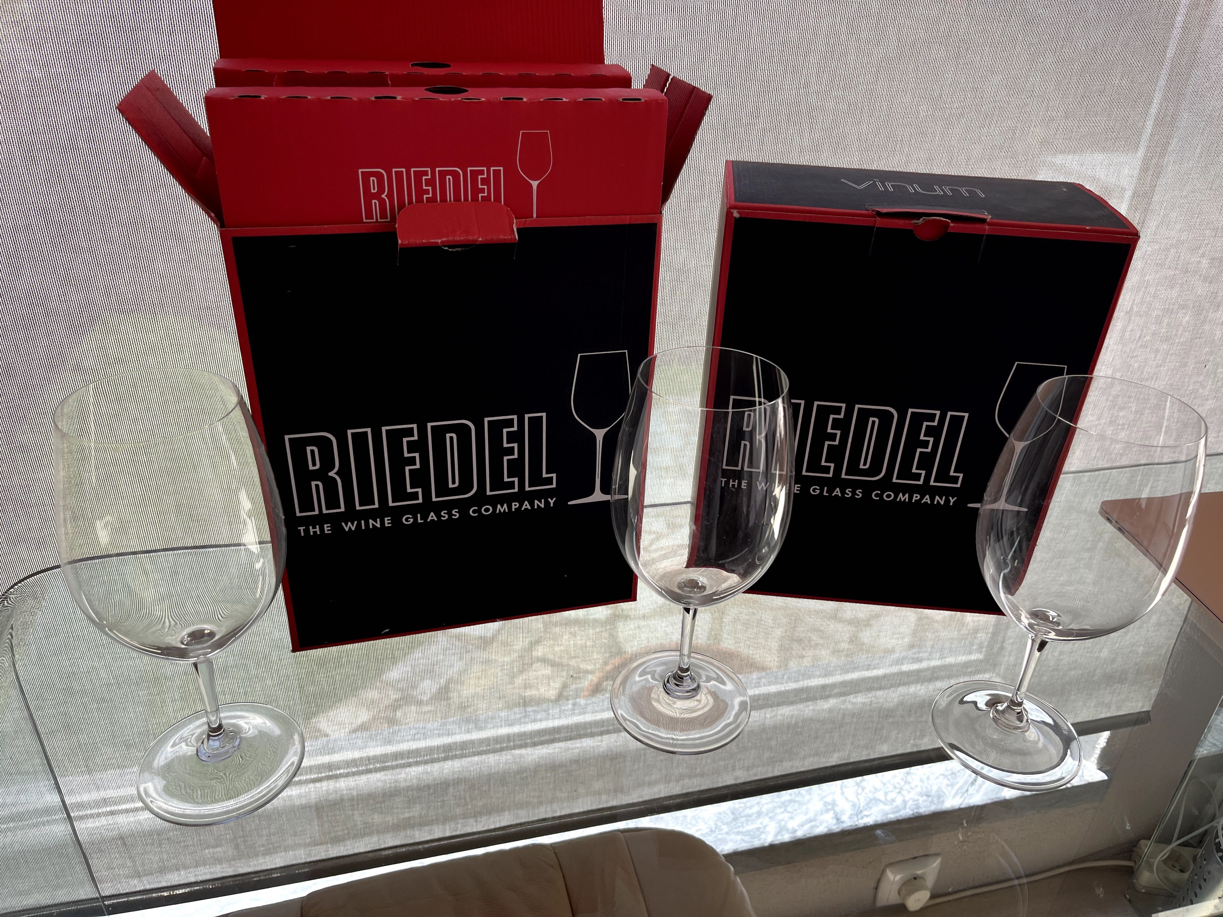 Copos de cristal Riedel