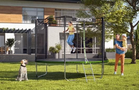 Батут Zipro із зовн. Сіткою Jump PRO 8FT 252см + Драбинка
