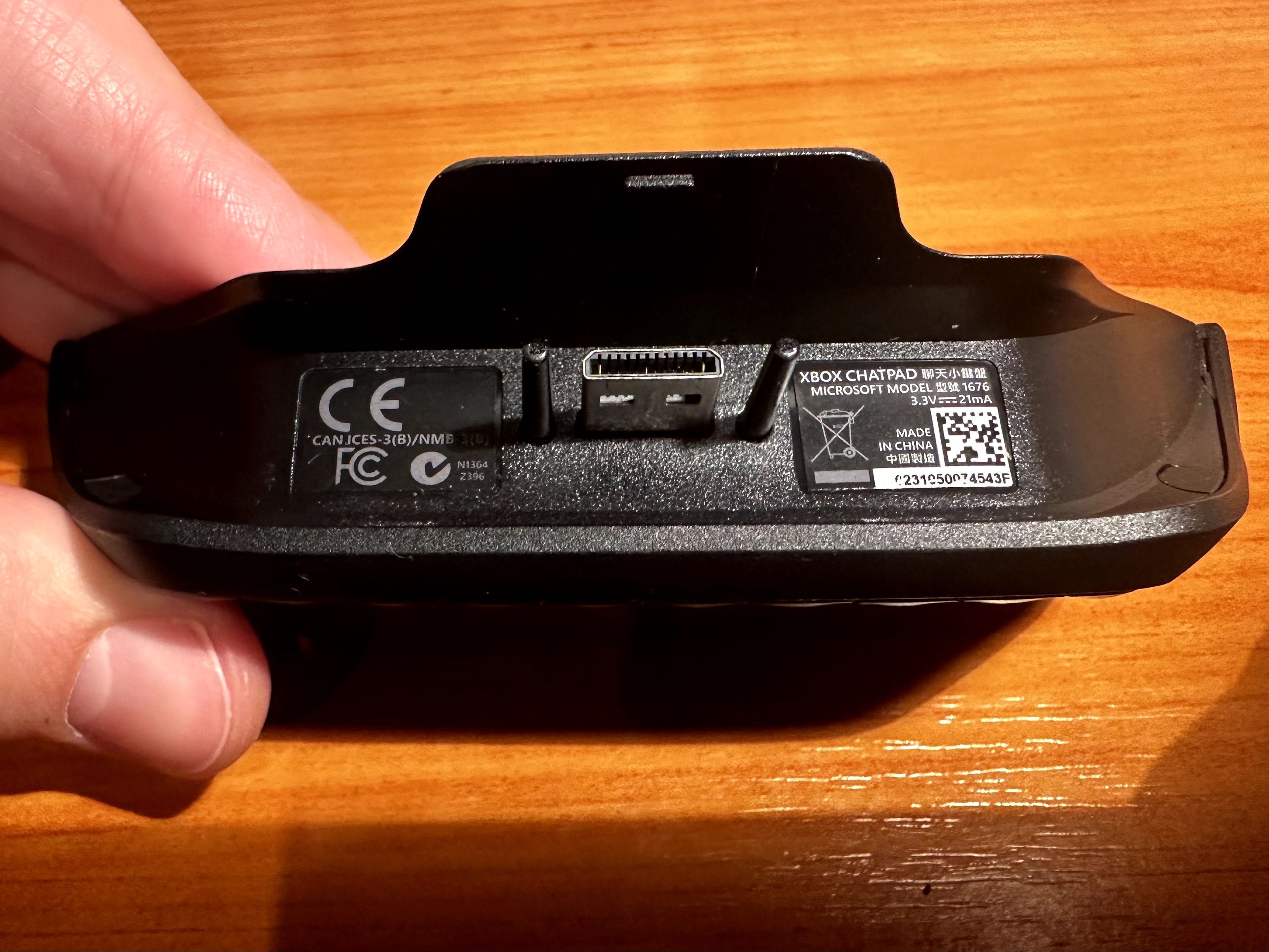 Microsoft Chatpad para Gamepad Xbox One ou Series X|S genuino