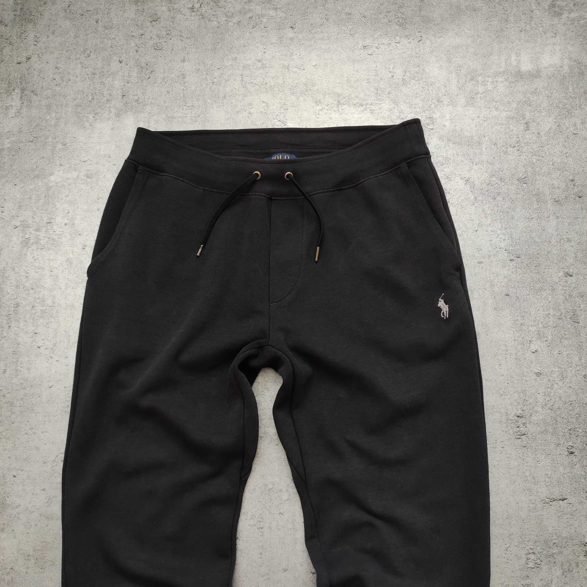 MĘSKIE Spodnie Dresy Sportowe PREMIUM Joggery Grafit Polo Ralph Lauren
