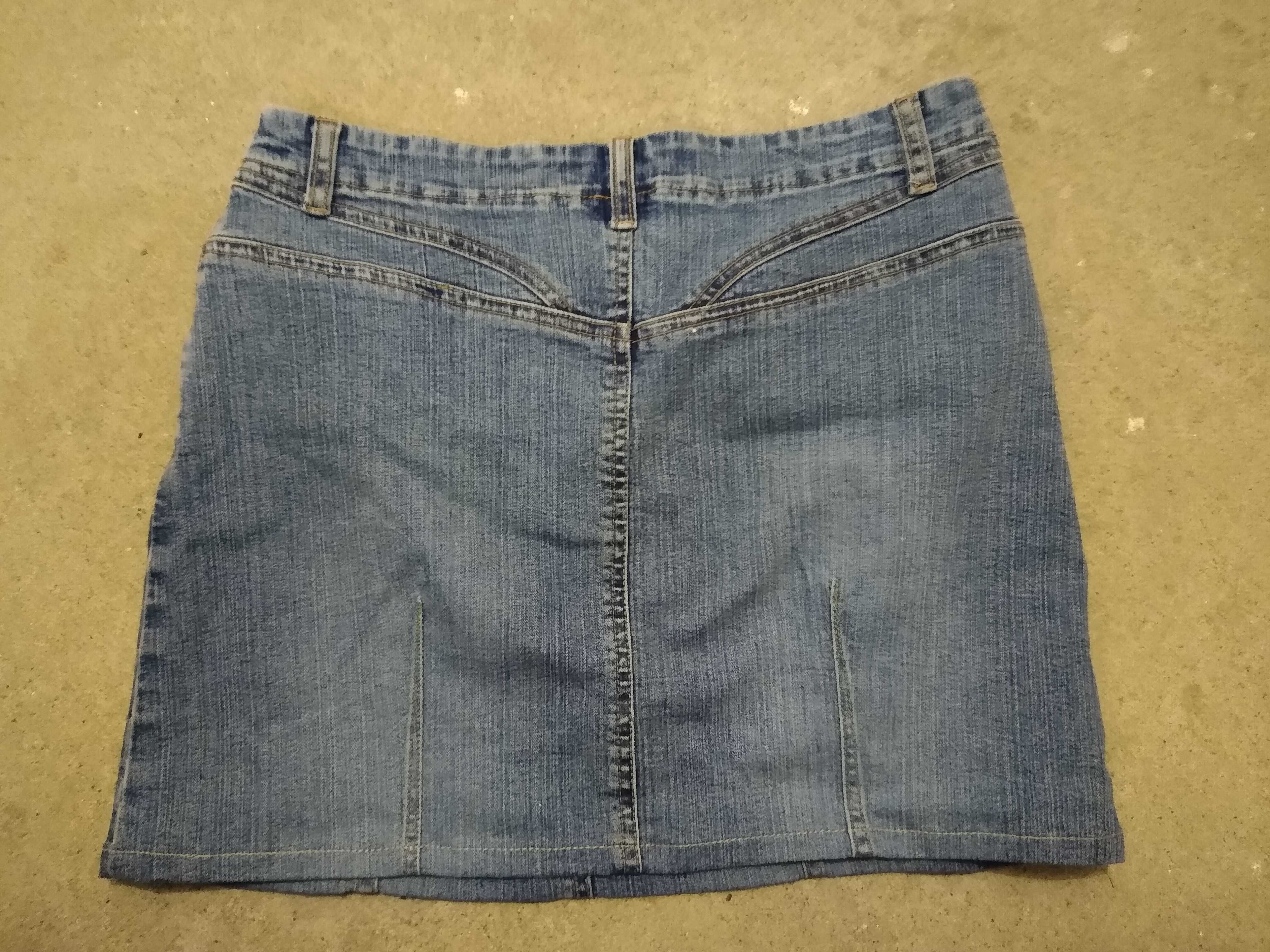 Mini spódniczka krótka spódnica jeansowa Amisu