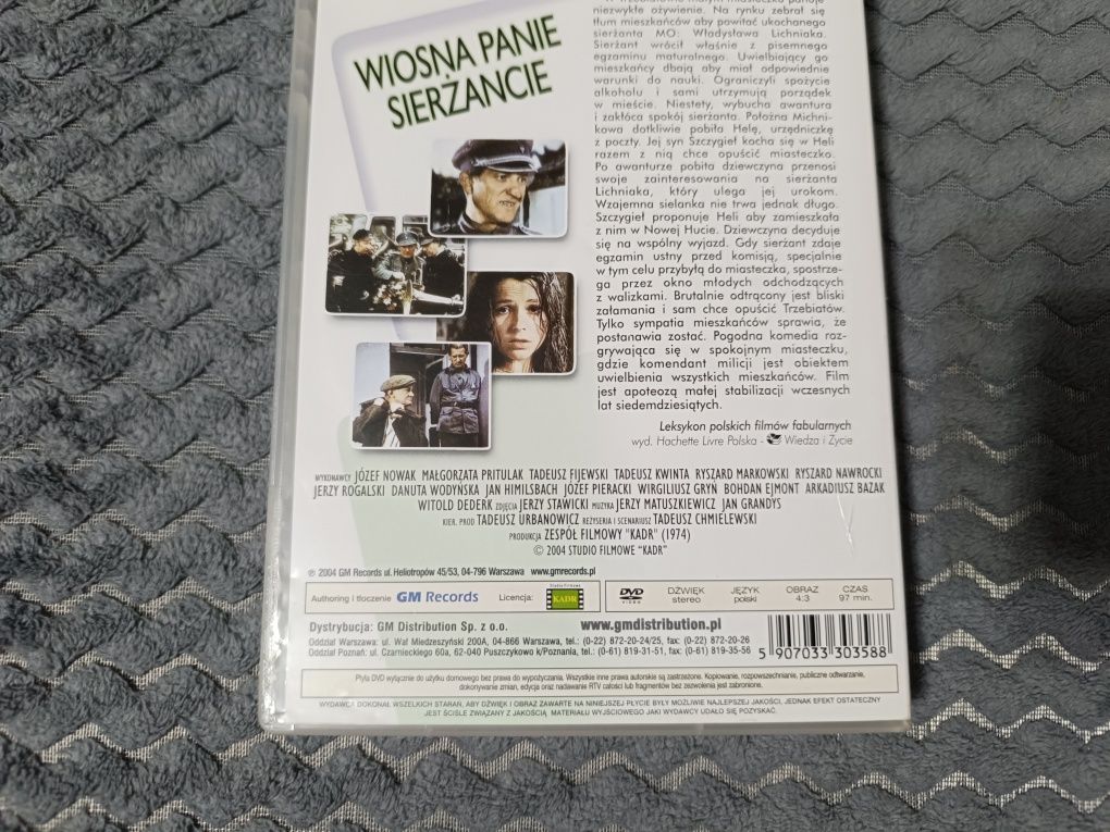 Film DVD Wiosna Panie Sierżancie Tadeusz Chmielewski