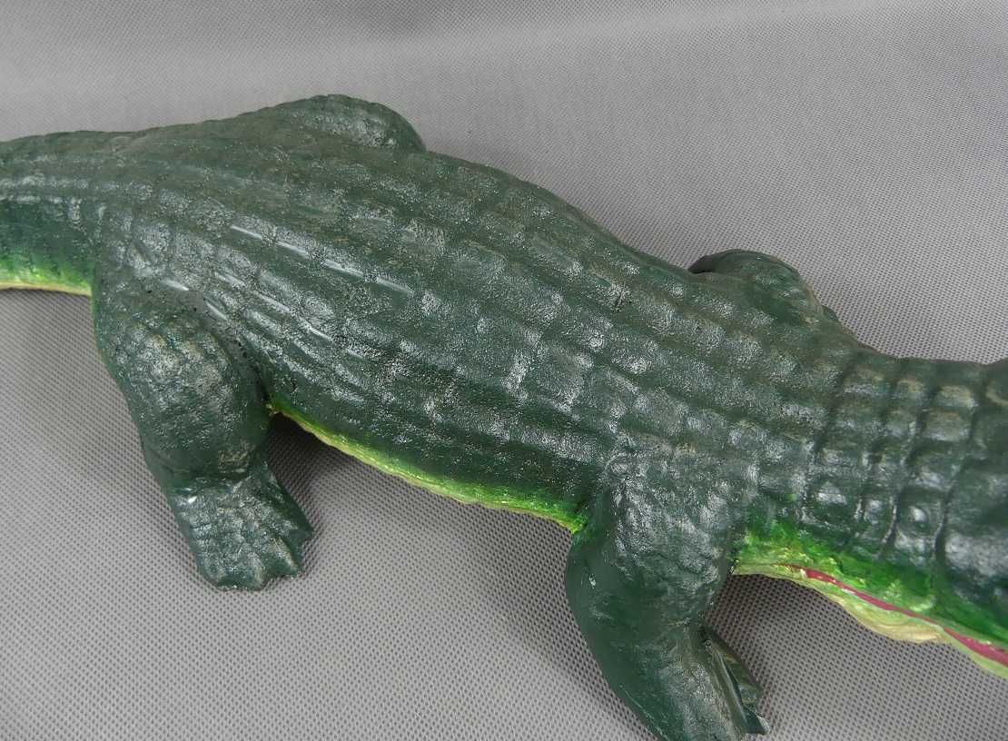 Duży żeliwny KROKODYL aligator figura OGRÓD 72cm