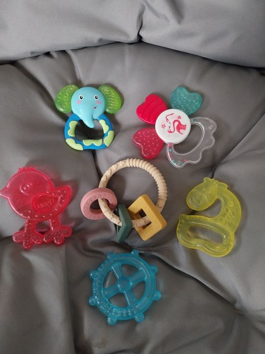 6 sztuk!Gryzaki Akuku,Canpol Babies,Petite&Mars . Komplet Okazja!