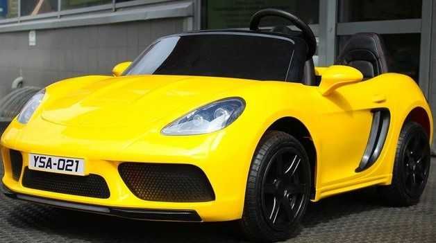 Auto na akumulator Porsche Perfecta  24V Żółty do 130 kg do 19km/h