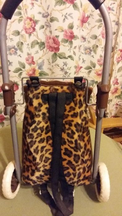 Torba plecak na kółkach panterka