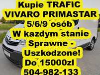 Skup Busów Trafic Vivaro Primastar do 15000zl Opel Vivaro 2.0 dci 115K