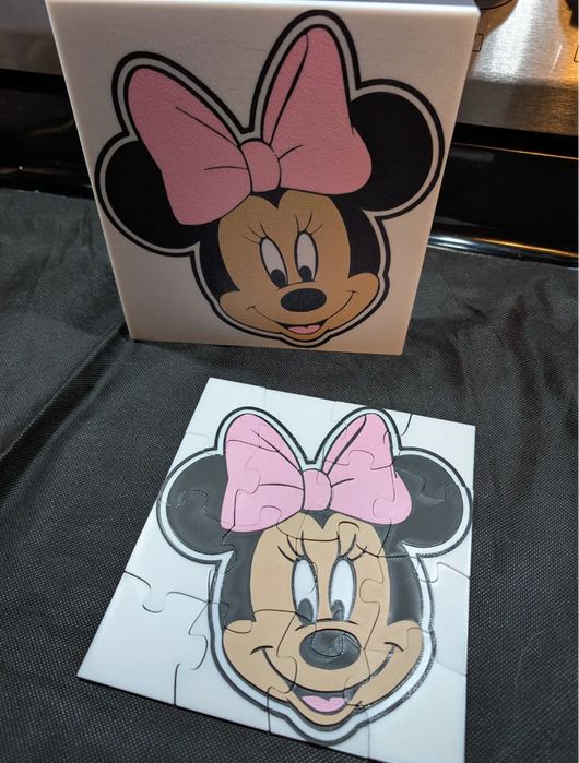Puzzle da Minnie com Caixa Organizadora