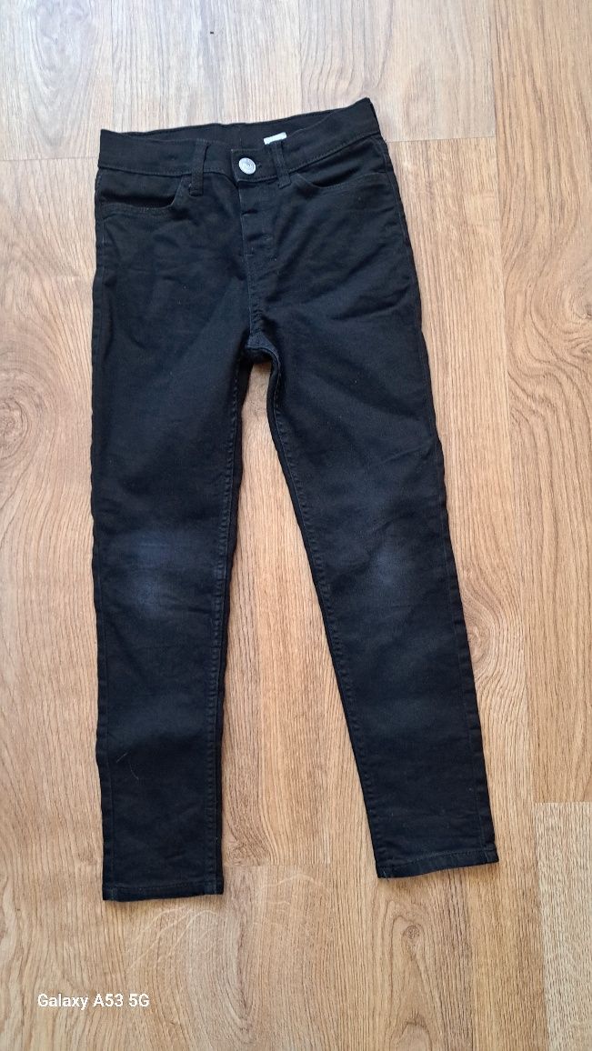 Jeansy slim fit H&M czarne