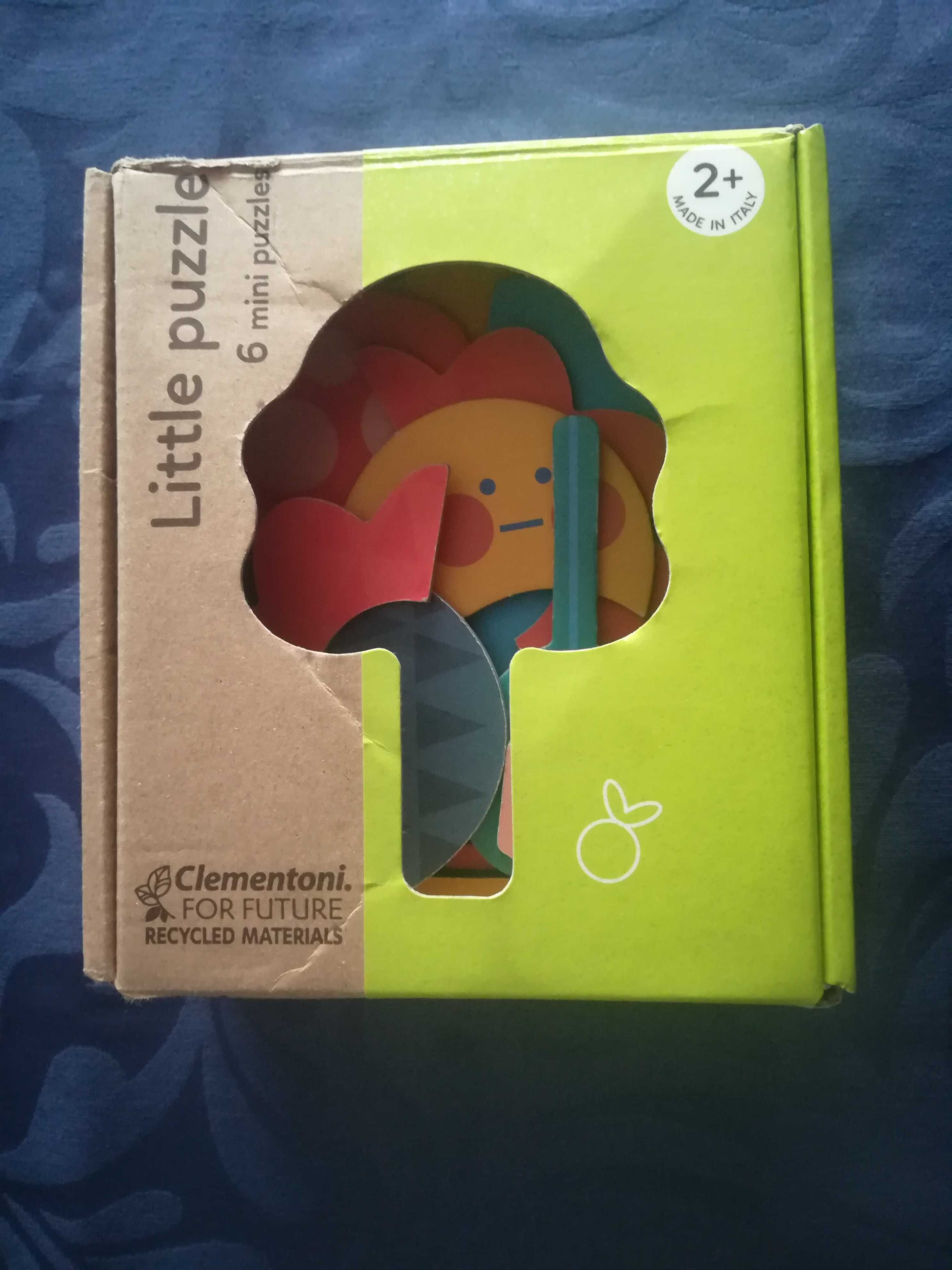 Clementoni - 6 mini-puzzles natureza em material reciclado - + 2 anos
