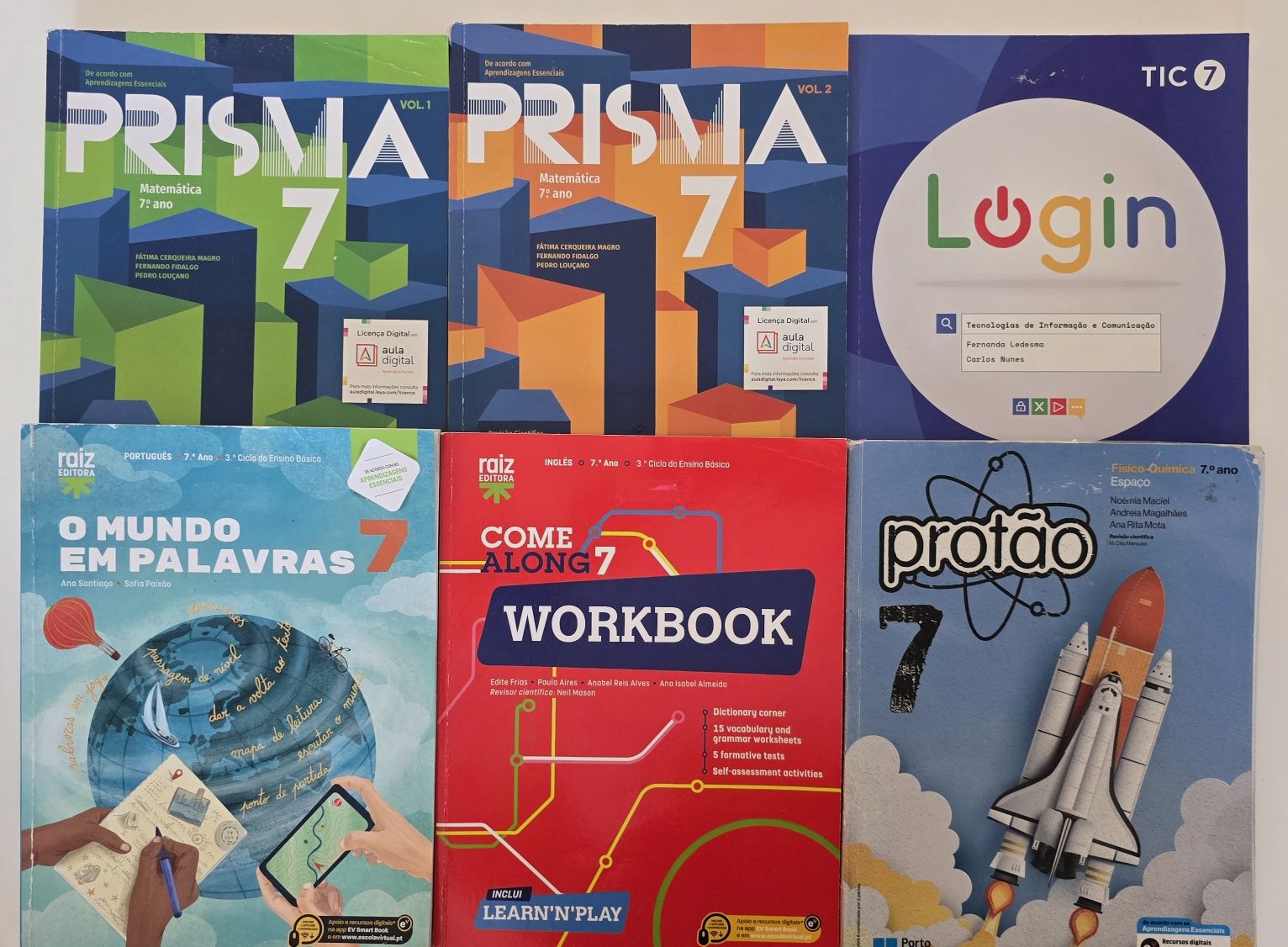 Manuais do 7 ano e Livros de fichas 5°/6°/7° anos