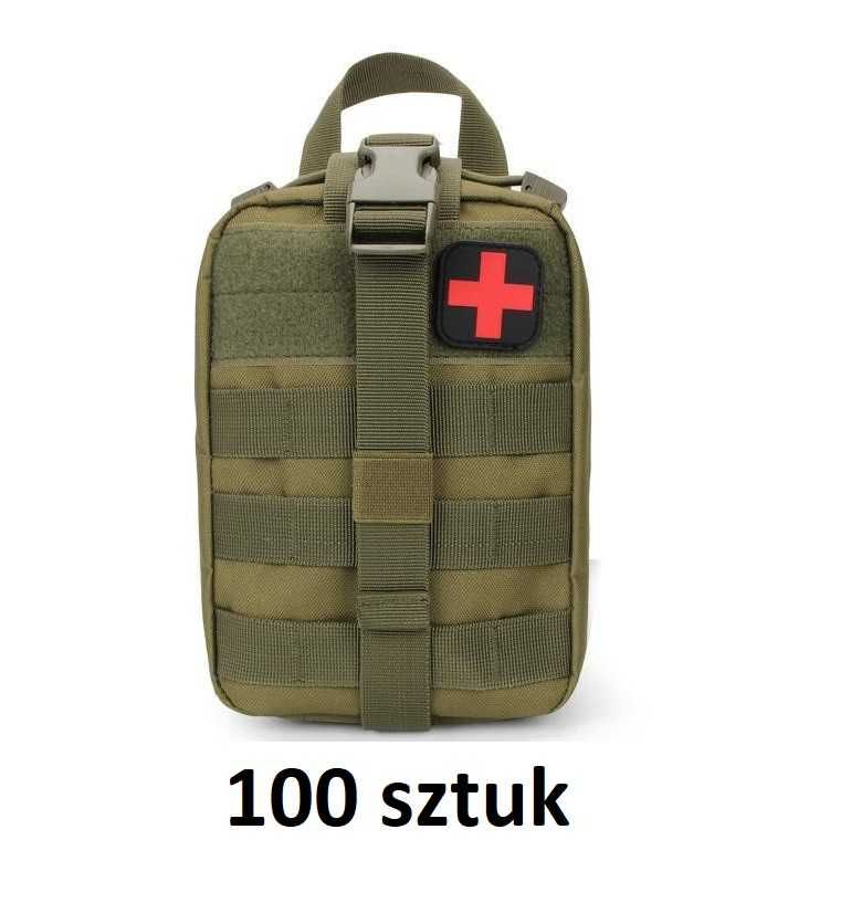 100x Apteczka wojskowa torba taktyczna plecak IFAK MOLLE pasa ZIELEŃ