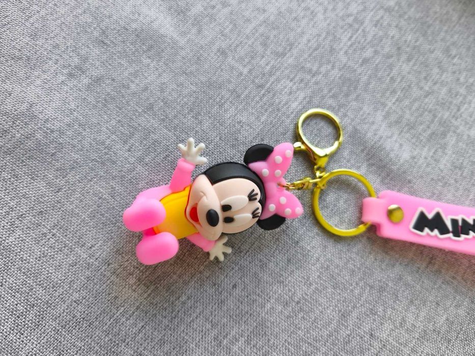 Różowa Myszka Minnie zawieszka do kluczy torebki brelok nowy