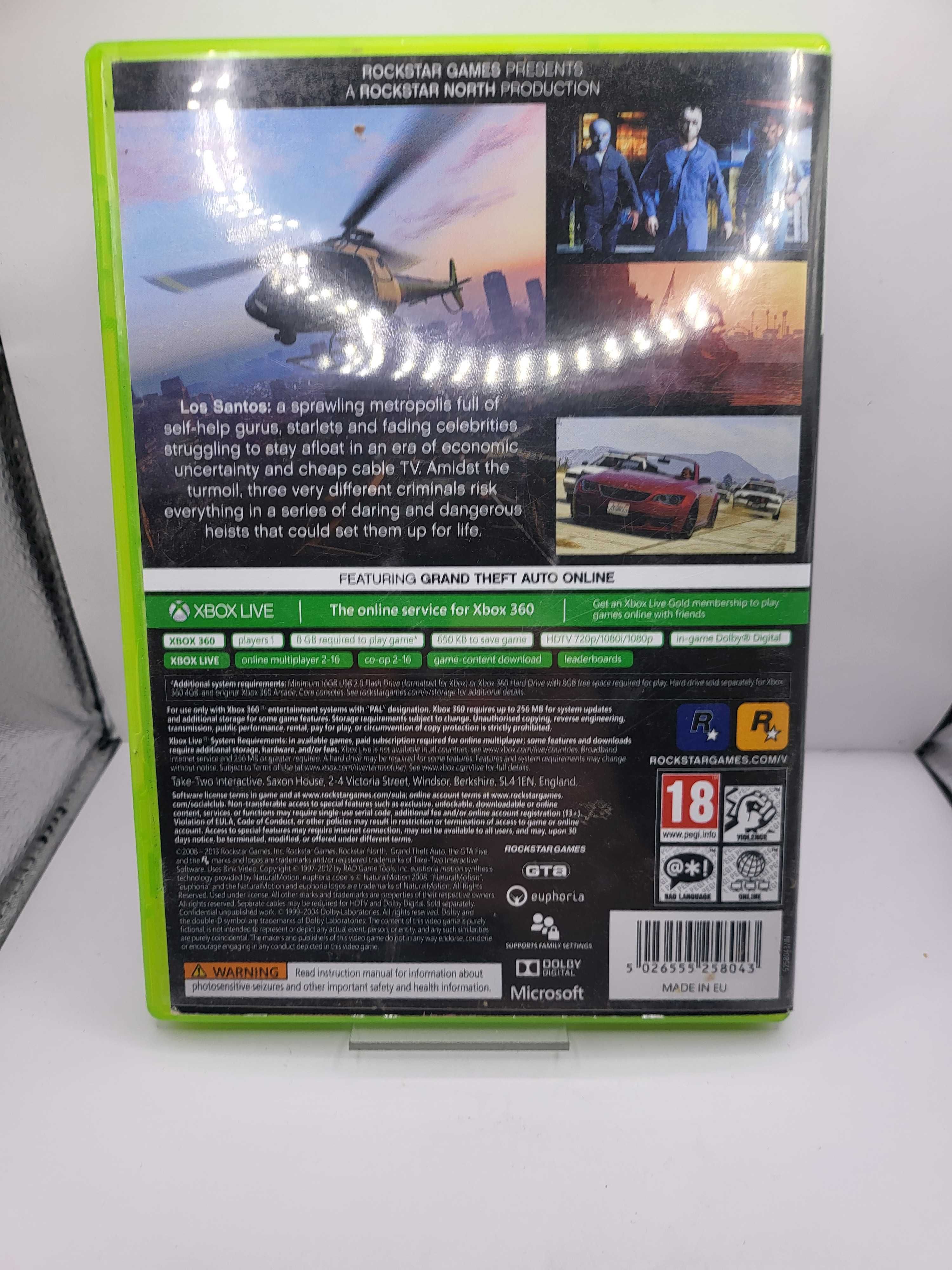 GTA 5 Xbox 360  Grand Theft Auto V Lombard Black Jack sulechów