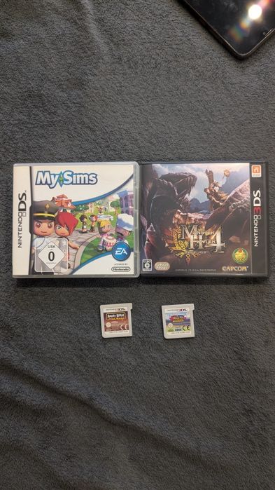 Nintendo 3ds оригінальні ігри (mario, monster hunter, sims))