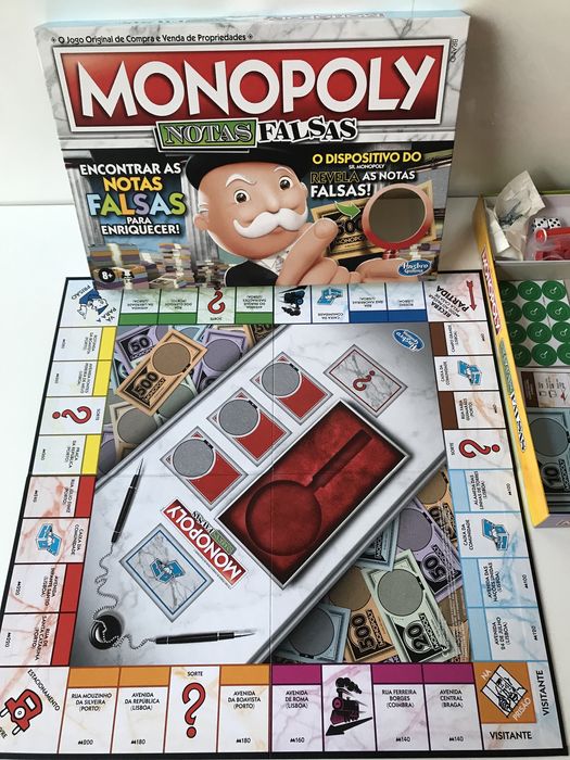 Jogo de Tabuleiro Monopólio Notas Falsas