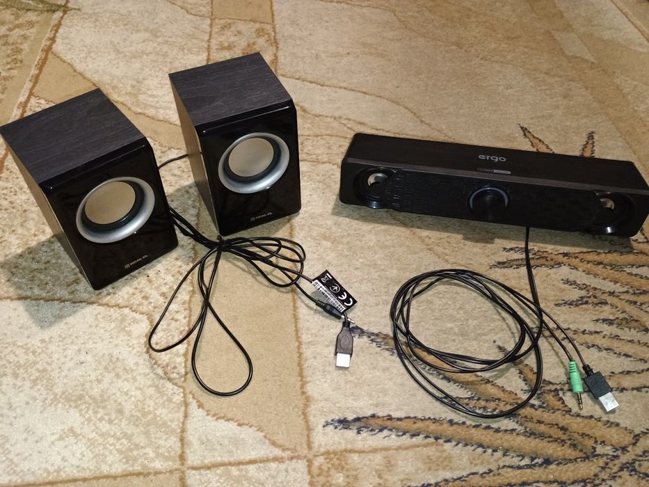 Компьютерные колонки REAL-EL S-215 / колонка саундбар ERGO SD-014