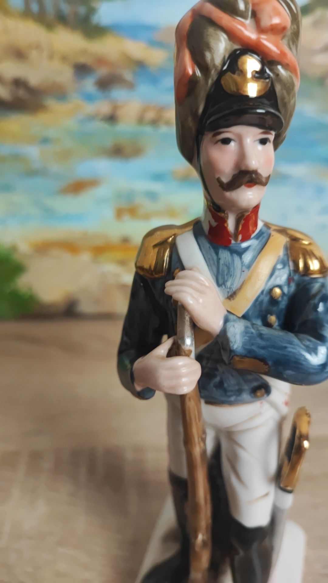 Porcelanowa figura Grenadier de La Garda Armia Napoleona i soldat