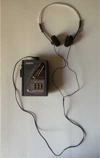 Walkman Leitor de Cassetes Vintage Sanyo