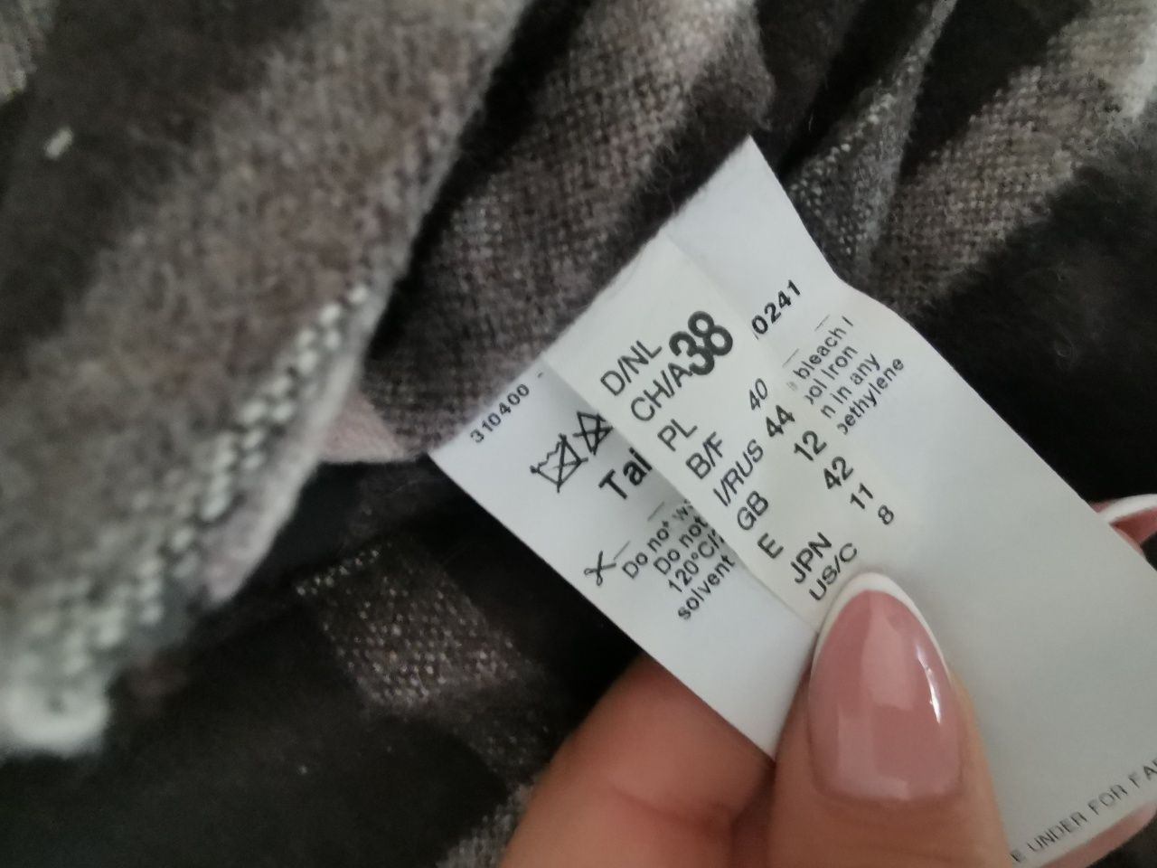 Spódnica taifun krata brązowa beżowa 38 M