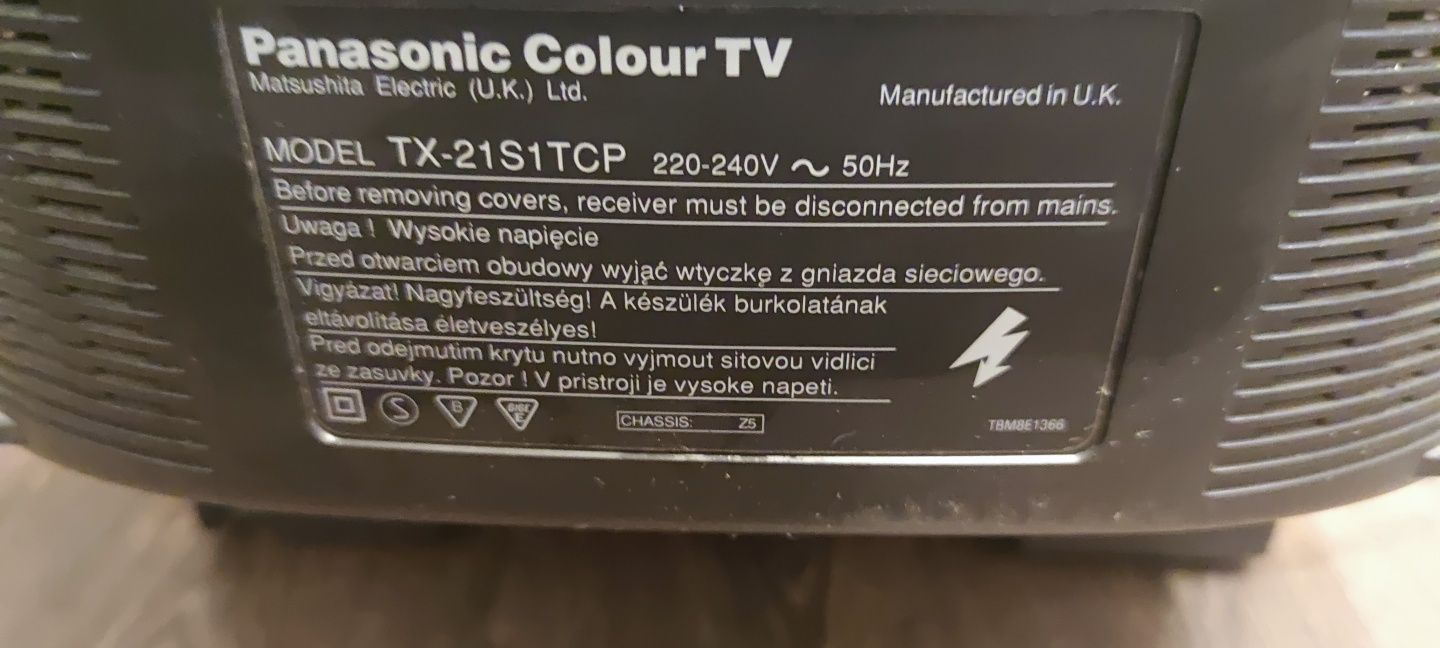 Телевизор цветной Panasonic colour TV model TX 21SlCTCP рабочий Япония