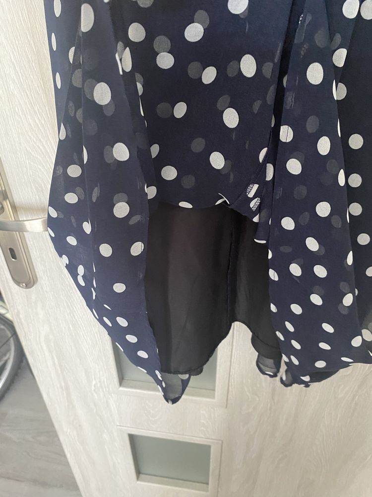 Sukienka granatowa w groszki Top Secret oversize