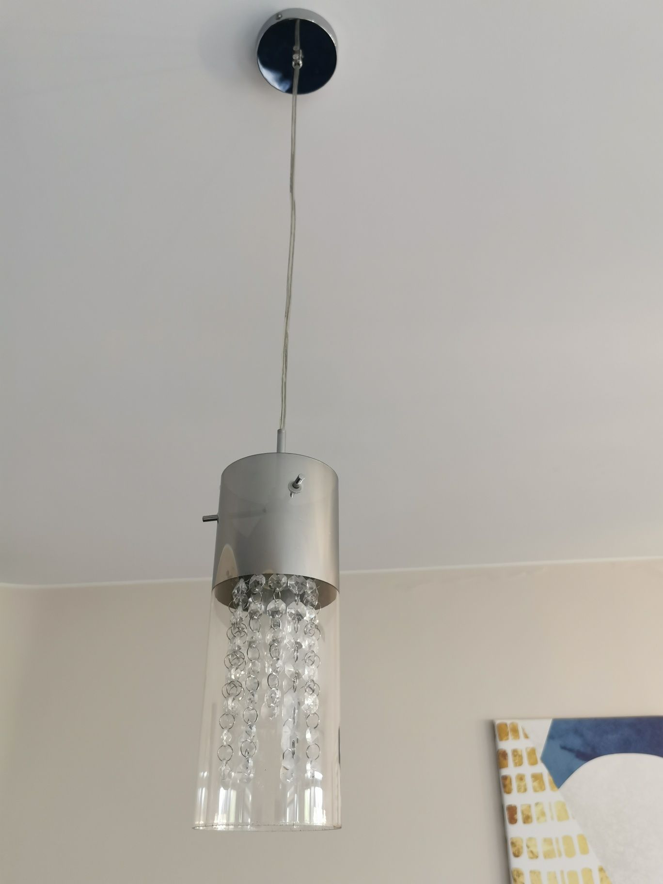 Lampa sufitowa wisząca, glamour