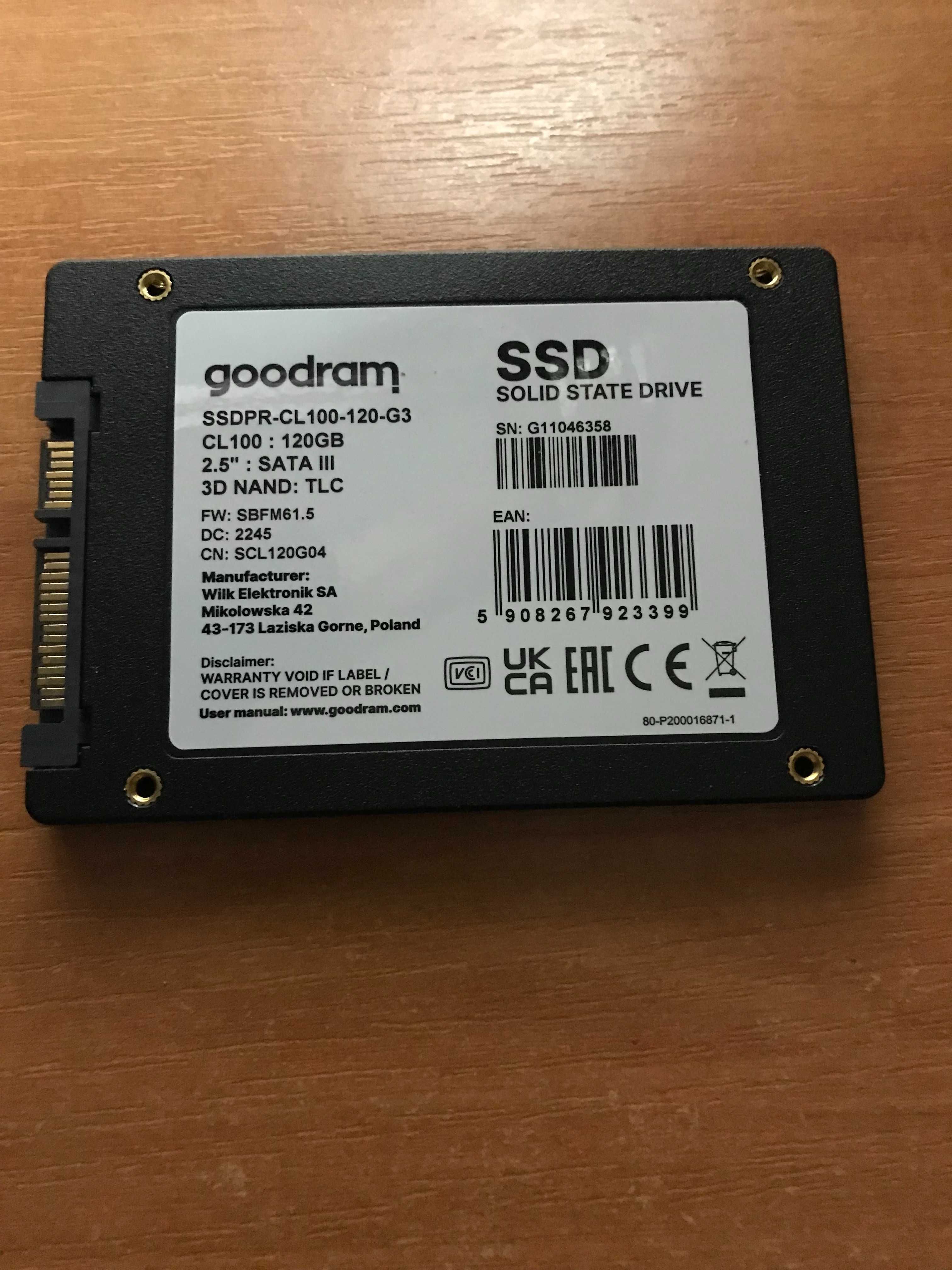 SSD Goodram 120 Gb