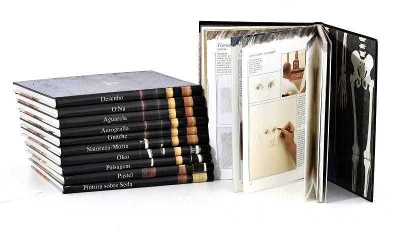 Coleção "Segredos do Desenho e da Pintura" 12 vols completo, como Novo