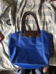 torba longchamp niebieska
